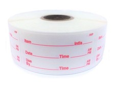 Dissolvable Food Storage Labels for Home and Restaurant Use - Dissolves in Water