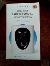 Set of 2 Security Cameras Wireless Indoor/Outdoor, Battery Powered, two way talk