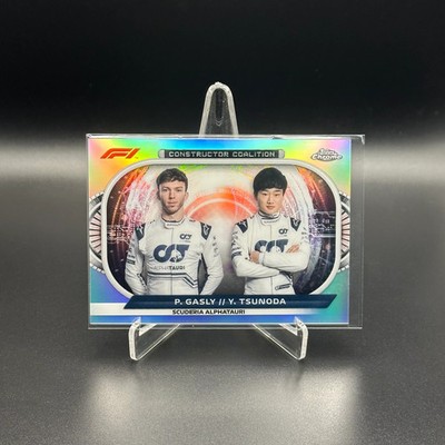 2022 Topps Chrome F1 PIERRE GASLY / YUKI TSUNODA #CC-AT Constructor Coalition