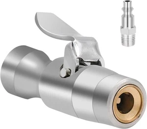 Locking Air Chuck - Two Steel Jaws Tire Lock onto Any Open Flow  - Picture 1 of 6