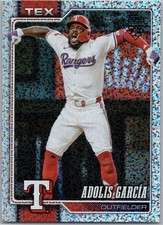 2026 Topps Confetti Foil Adolis Garcia Parallel Cars #318 Rangers