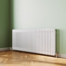 Traditional Radiator 3 Column 600 x 1505 White Cast Iron Central Heating Rads