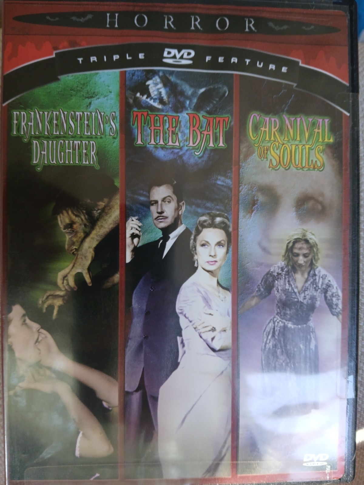 Horror Triple Feature: Frankensteins Daughter / The Bat / Carnival of Souls...