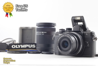 [Top MINT] Olympus OM-D E-M10 Mark II 16.1MP Camera 14-42mm 40-150mm Lens JAPAN