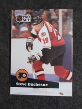 1991-92 Pro Set French #448 Steve Duchesne Philadelphia Flyers Hockey Card