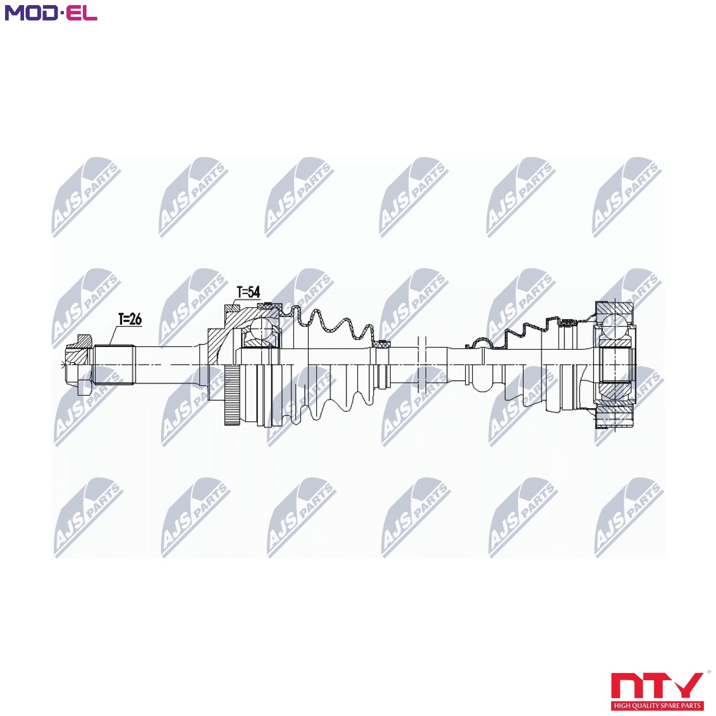 NPW-ME-100 NTY Drive Shaft for MERCEDES-BENZ - Image 6