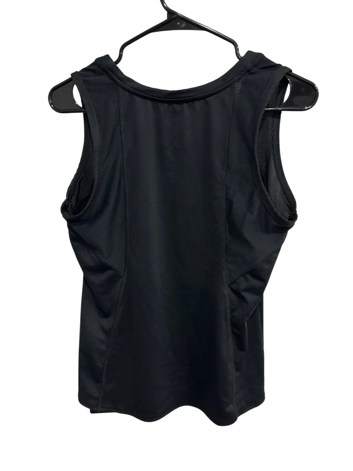 K-Swiss Black Mesh Performance Tank Top Athletic Workout Shirt Size L Breathable - Image 2 of 4