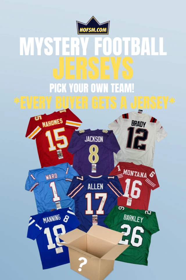 EVERY BUYER GETS A JERSEY - PYT FOOTBALL SIGNED MYSTERY BOX BREAK