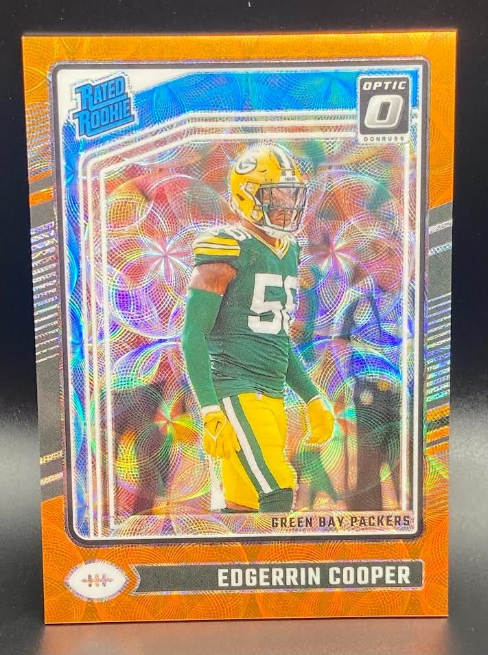 2024 Panini Donruss Optic Edgerrin Cooper Rookie Orange Scope Prizm /79 #231 RC