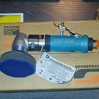 Dynabrade 53460 Rotary Sander/Polisher 3in 3200 RPM Right Angle Rear Exhaust
