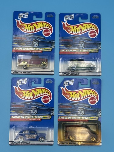 Hot Wheels Circus on Wheels Series 1999 - Complete Set - NEW Set of 4 SEALED