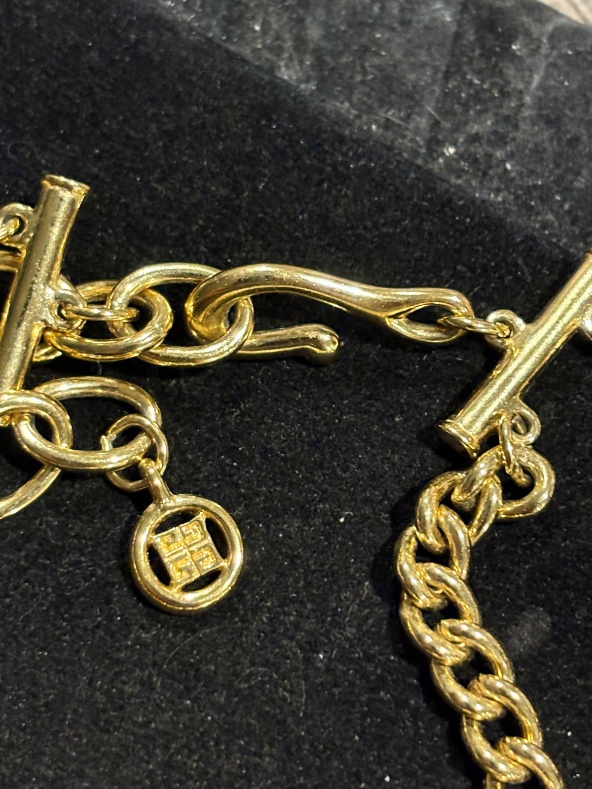 GIVENCHY DOUBLE STRANDED HEAVY GOLD PLATE STATMEN… - image 3