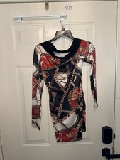 Euc Chicme Size Small Black Dress Sequins (SD3)
