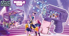 KPOP DEMON HUNTERS Bubble Gun Toy Edition Rumi Mira Zoey 2 Free Gifts