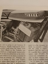1971 Yamaha YR5,R5 6 page period road test, complete magazine,9/10 condition
