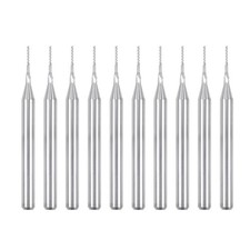 10 Pcs 1/8" Shank Carbide End Mill Engraving Milling Cutter for PCB Machine