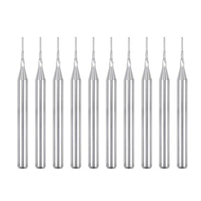 10 Pcs 1/8'' Shank Carbide End Mill Engraving Milling Cutter for PCB Machine