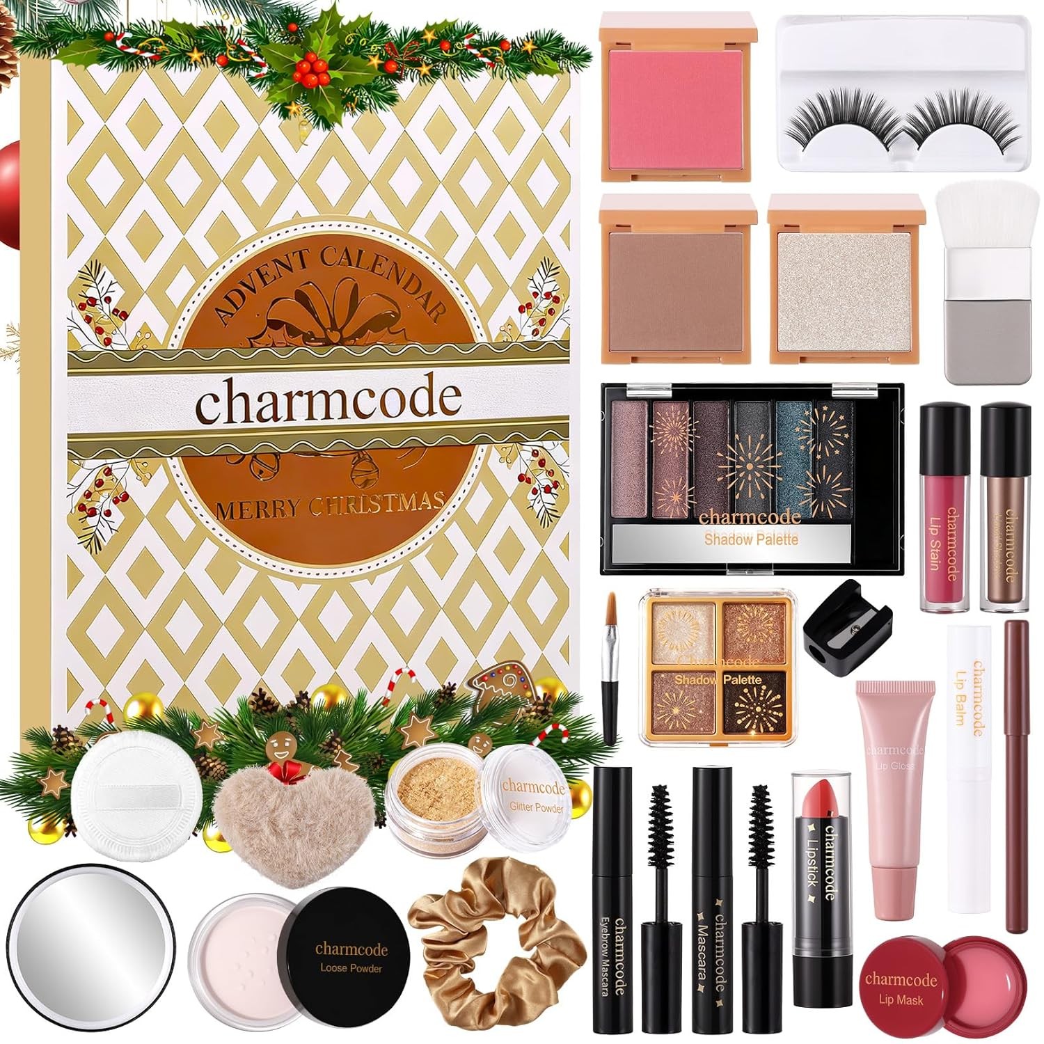 Makeup Advent Calendar 2025 – 24 Days Christmas Make Up Gift Set Multicolor