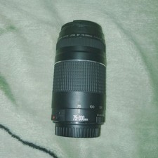 Excellent condition Canon EF 75-300mm lens. Barely used, clean glass, autofocus
