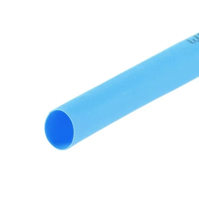 Schrumpfschlauch 6mm Drm. 10mm flache Breite 2:1 Verhältnis Kabelhülse 10ft Blau - Bild 1 von 4