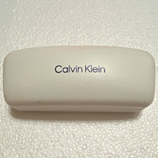 Calvin Klein White Hard Eyeglass/Sunglasses Case for Glasses Unisex