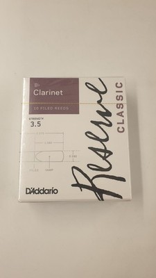 D Addario Reserve Classic Bb Klarinettenblätter 3,5 10er Pack DCT1035 Neu