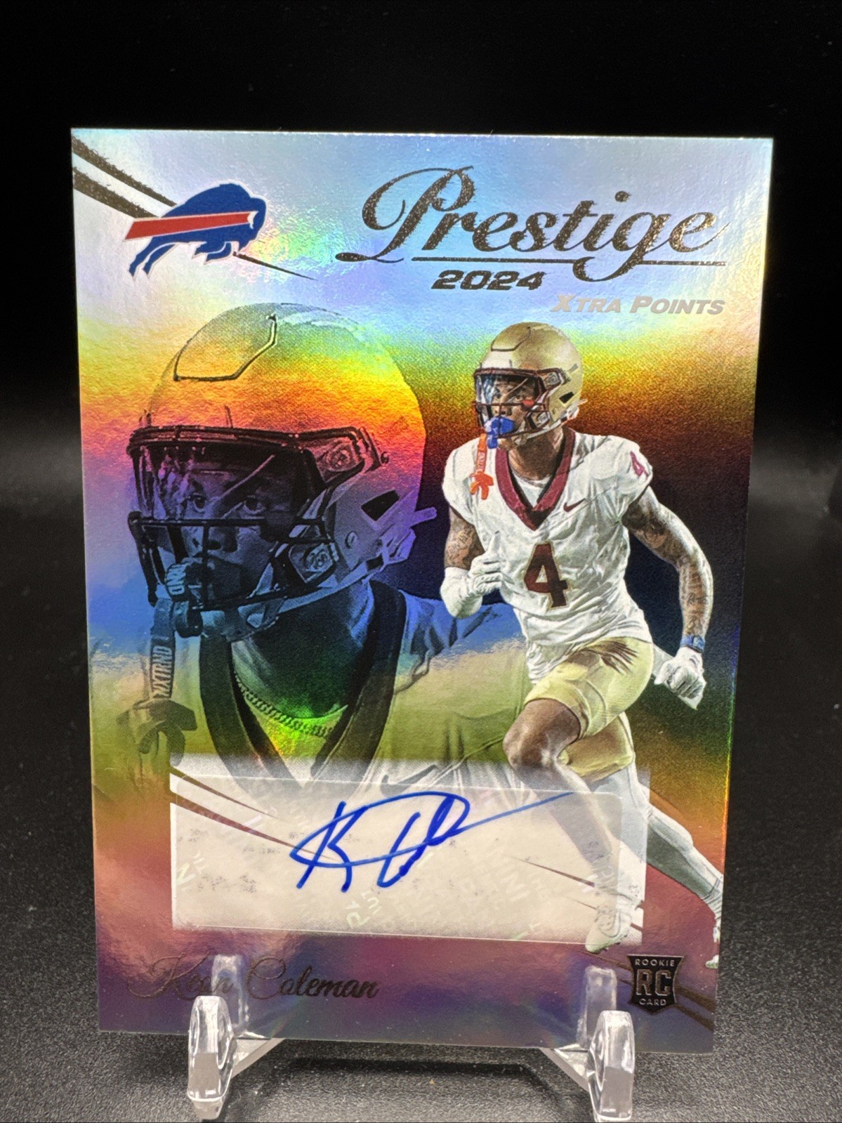 2024 Panini Prestige - Rookies Keon Coleman #339 Xtra Points Premium Signatures