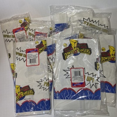 8 Vtg 1995 Power Rangers Saban Paper Party TableCover Tablecloth lot MMPR 
