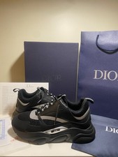 Black Reflective Dior B22 Sneakers