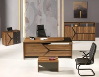ArbeitszimmermöBel Schreibtisch Komplette 4Tlg Holz Braun BüRomöBel
