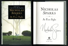 Nicholas Sparks SIGNED AUTOGRAPHED At  First Sight HC 1st Edition Print MINT NEW