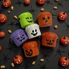 Halloween Trick or Treat Candy Bucket Plastic Pail Pumpkin Party Decoration