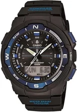 NON-WORKING Casio SGW-500H-2 Men's Watch Compass Digital/Analog Black Strap
