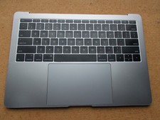MacBook Pro 13" A1708 Space Gray Top Case Keyboard Grade A Battery Showing 72 