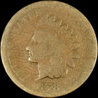 1878 INDIAN HEAD CENT ✪ AG ABOUT GOOD ✪ 1C PENNY COIN J ◢TRUSTED◣