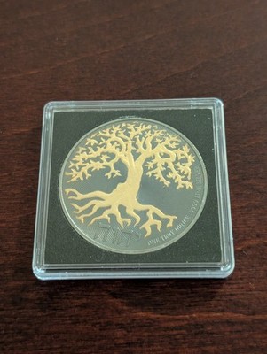 1 Oz Silber Tree Of Life, Lebensbaum, Golden Enigma, Black Ruthenium, Gilded,...