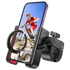 Bike Phone Mount Holder, Camera Friendly Motorcycle Phone Mount for Electri...