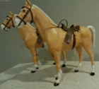 Marx Johnny West lot 2 horse toy Thunderbolt Palomino