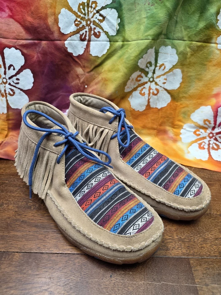 Mocasines con flecos Twisted X Chukka para mujer talla 10 excelente estado Foto 2 de 4