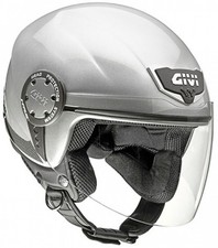 Casco Demi-jet Givi 10.4 104 Argento Silver Lucido  taglia XS
