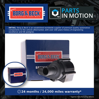 Water Pump for Parking Heater fits FORD MONDEO Mk5 1.5 2014 on Auxiliary B&B New