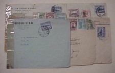 PERU   7 CENSORED COVERS  TO USA