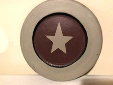 Country Star wood Plate