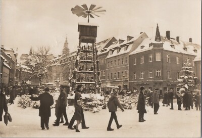 EK090425/02 AK, Postkarte, Schneeberg, Marktplatz