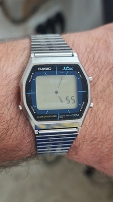 CASIO AA-92W 80s ”Blue Thunder” Vintage Mega Rare Casio AA-92W Module 103 Blue Thunder Alarm Chronograph