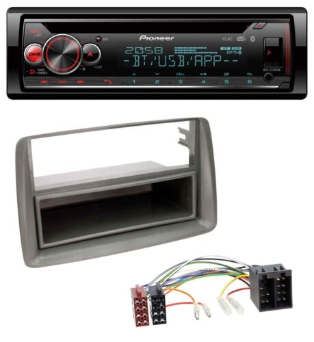 Radio de coche Pioneer MP3 DAB CD Bluetooth USB para Fiat Panda (169 2003-2012) gris - Imagen 1 de 6