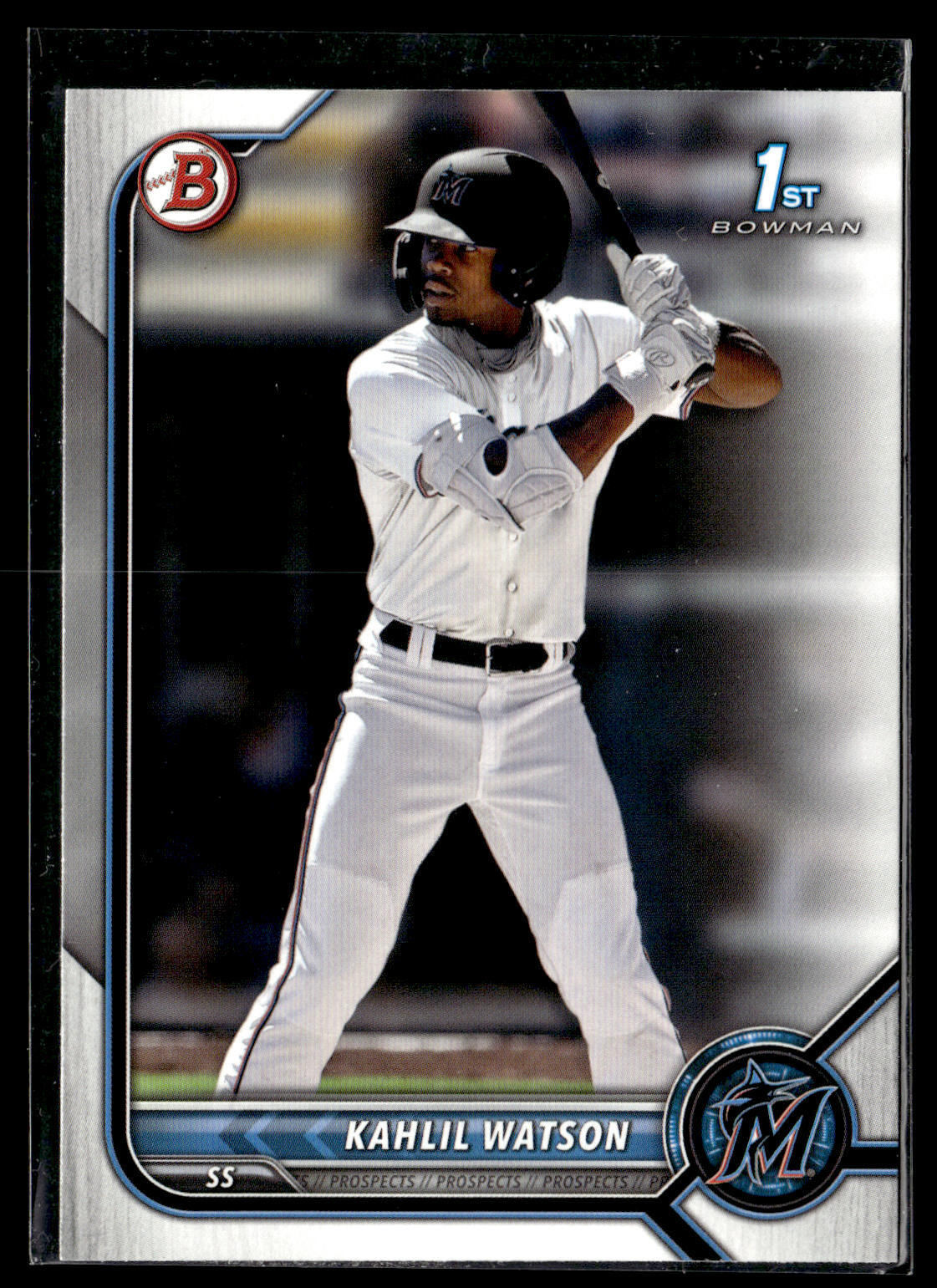 2022 Bowman Kahlil Watson BP-3 Miami Marlins