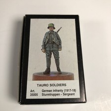 Tauro Lead Toy Soldiers German Infantry Sturmtruppen Sergeant WWI Art 35005