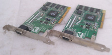 Lot of 2: ATI Rage Pro Turbo AGP VGA Video Card 109-49800-11, 0125-21000 