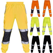 Pantalones De Trabajo De Seguridad Para Hombre Chándal Reflectante Deportes Moda